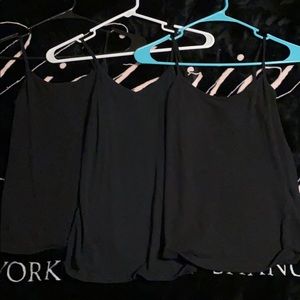3 Forever 21 Black Tanktops
